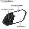 RATCHROLL Front Fog Light Grille with Front Lower Bumper Fog Light Cover Insert for Ford Escape Part Number 1 Piece 2017-2018, GV4517K946AB5YZ9, ABS,
