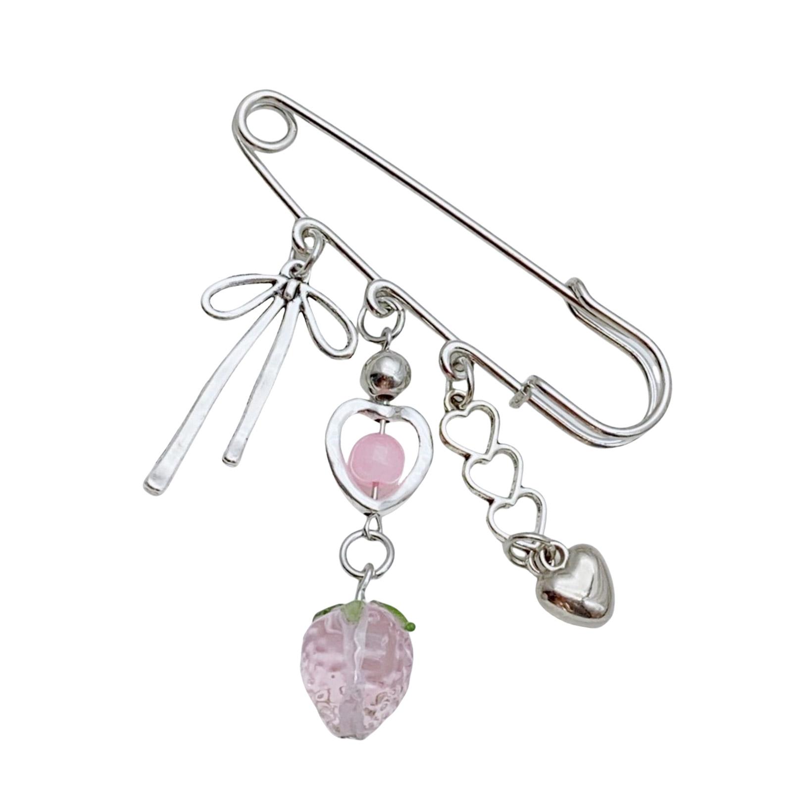 

Versatile Safe Pins Charm Removable Designs Portable for Personalized Accessories Sturdy Bead and Alloy Materials 6