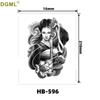 Kirin Lion Fox Totem Flower Tattoo Sticker – Waterproof & Customizable Realistic Design