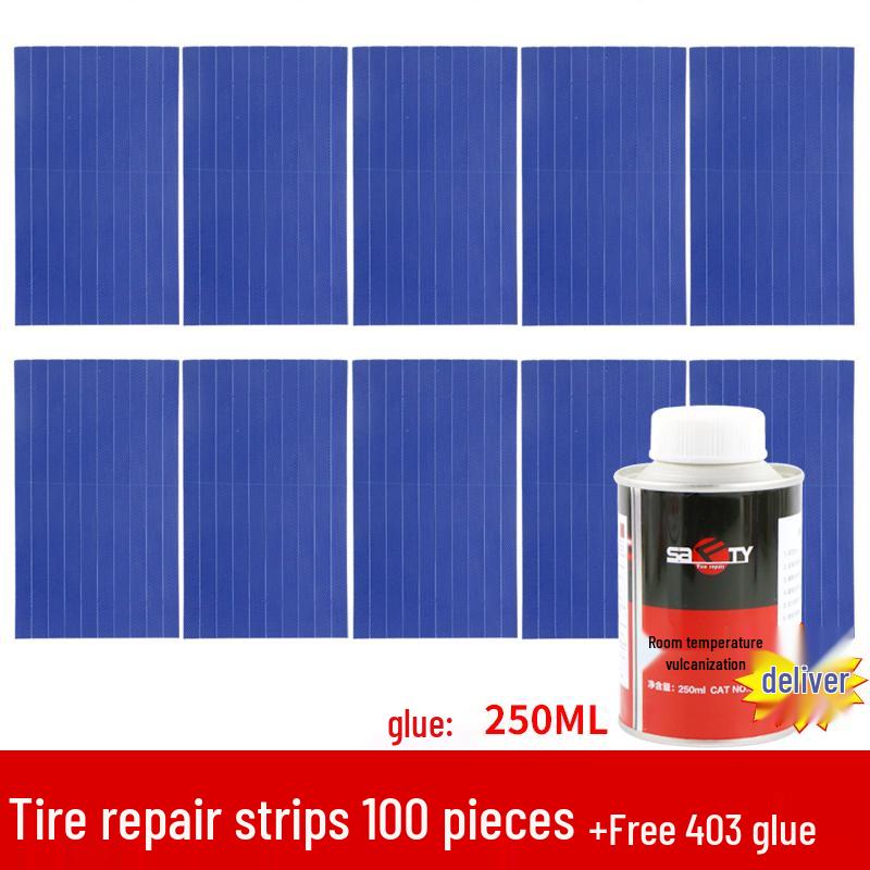 Electric Car & Motorcycle Tire Repair Set with Vacuum Strips - Quick, Minimal Invasive Fix