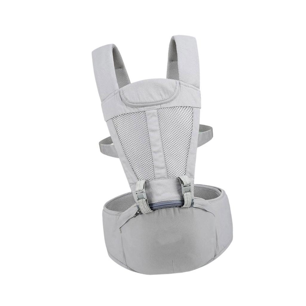 Convertible Infant Carrying Device Hip Seat Function Cotton Fabric Reinforced Safety Buckles Weight Capacity Up To 20kg