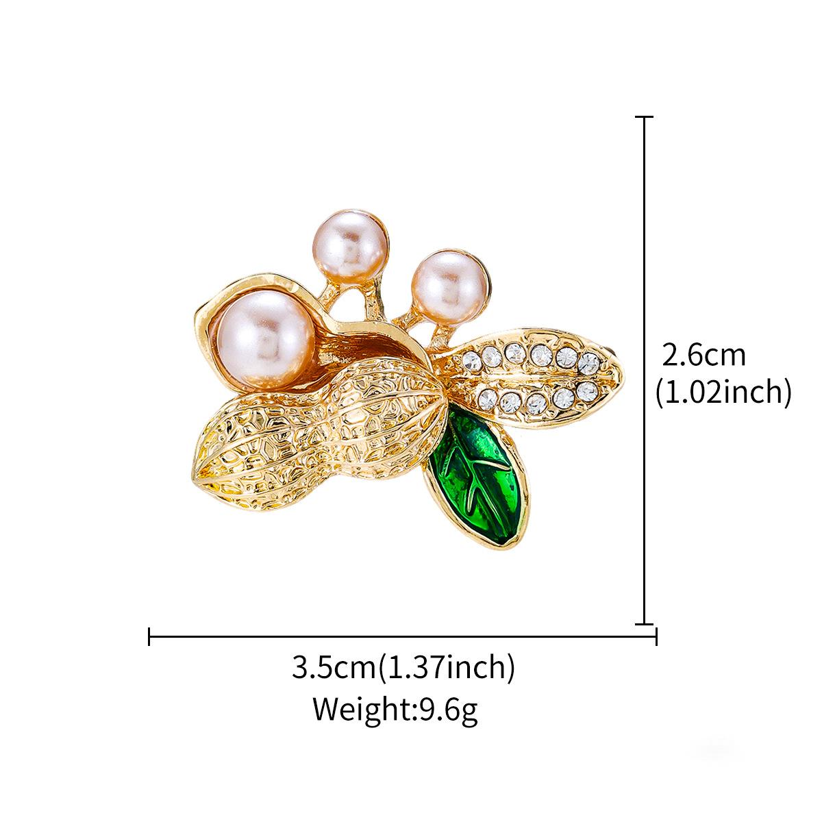 

Изысканная, Маленькая, Милая, Значок против света, Нишевый дизайнерский смысл, Модная и универсальная брошь для одежды в форме арахиса оптом