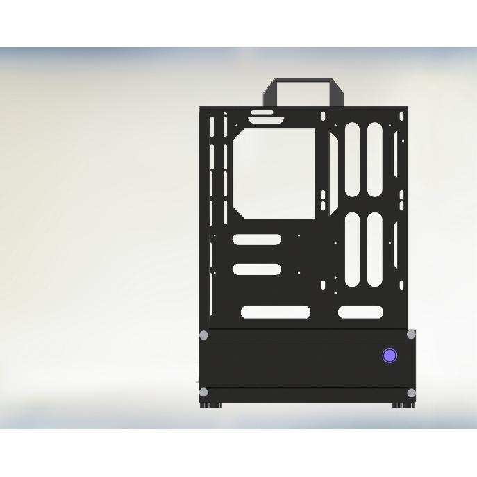 Open Chassis0/360Water-cooled and Air-cooled Rack ATX/MATX Graphics Card Vertical Mounting Desktop Host Small Chassis