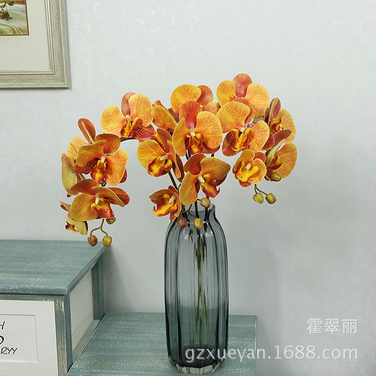 Realistic feel simulation Phalaenopsis hotel tape artificial flower ornament home, Phalaenopsis simulation flower