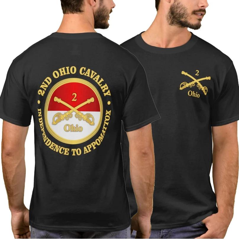 

2nd Ohio Cavalry TShirt 100 Cotton ONeck Summer Short Sleeve Casual Mens Tshirt Size S3XL S