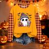 Women's Casual Long Sleeve Loose Fit Halloween Printed Sweatshirt