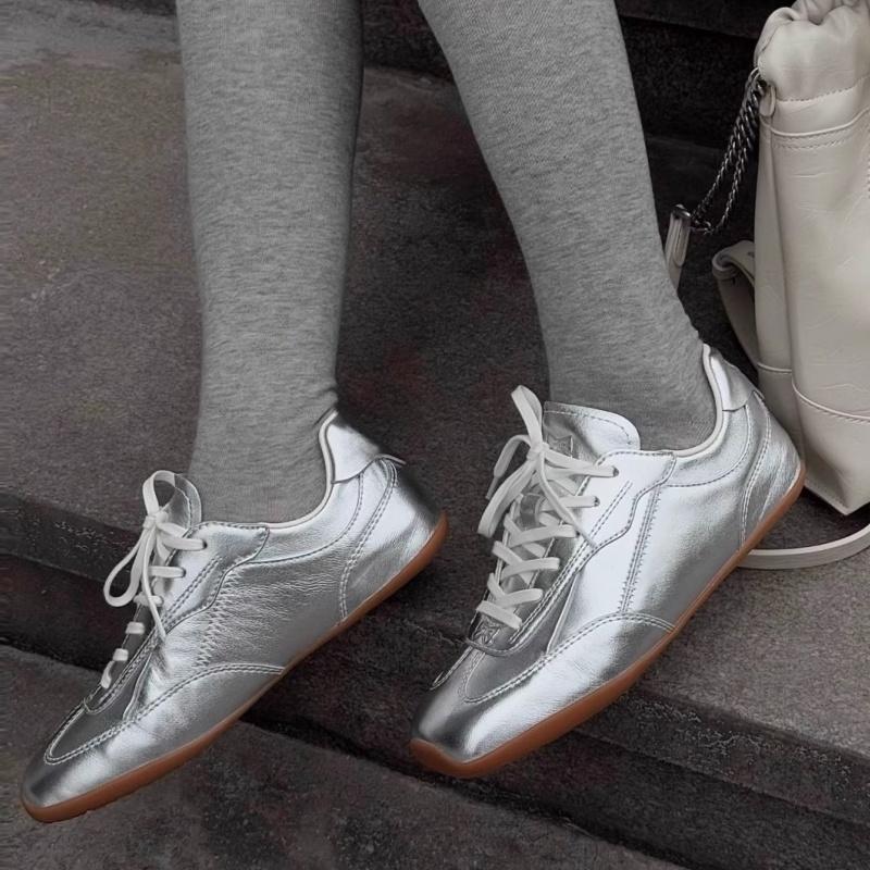 Forrest Gump Shoes Running Shoes Female Leather 2025 Spring Autumn Platform Sneakers Casual Trendy Women Board Shoes