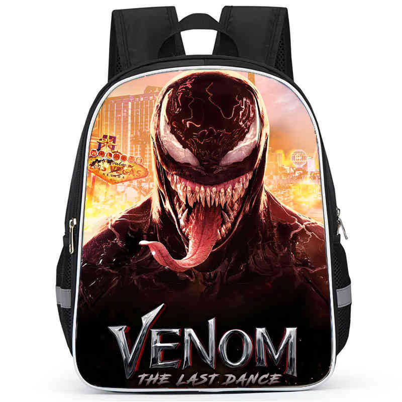 Venom 3 After A Dance Peripheral Anime Printed Backpack Student School Bag