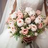 Silk Artificial Flower Rose Wedding Bridal Bouquet Home vase Festival Outdoor garden Arch diy Gift box festival party Decoration