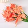 Mini PU Calla Lily Artificial Bouquet for Weddings, Home Decor, Photography, and Landscaping.