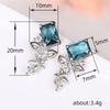 Lindon Fashion Copper Alloy Zircon Jewellery Drop Earrings For Women Wedding Party Gifts