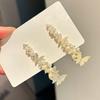 Girl Hairpin Imitation Pearls Fairy Butterfly Design Side Bang Hair Clip