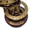 Handgefertigtes Messing-Sonnensystem-Orrery mit Holzsockel, funktionsfähiges Sammlermodell für Sonne, Erde und Mond