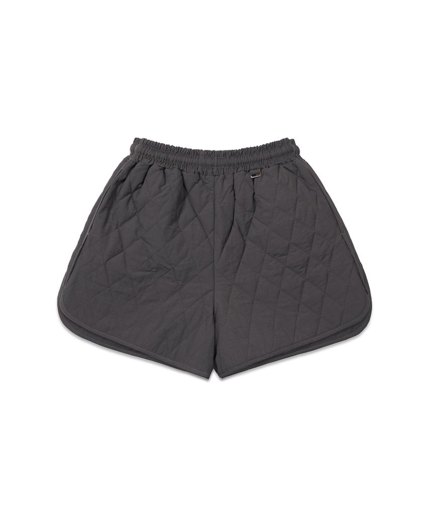 MACKY Diamond Padded Shorts Charcoal