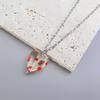 Delicate Glass Pendant Charm Choker Necklace Elegant Collar Chain Fashionable Neckwear Gift Jewelry for Girls Lady