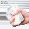 Kitchen Cleaning Sponge Set: Wood Pulp Sponge, Scouring Pad, Dishwashing Cloth, and Rag