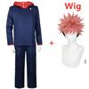Anime Jujutsu Kaisen Itadori Yuji Top Pants Set School Uniform Cosplay Costumes