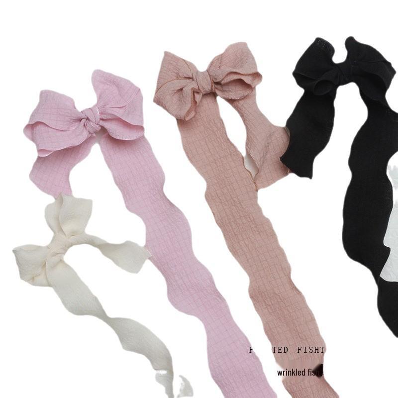 2.5cm Pleated Lace Fishtail Organza Ruffle Ribbon for DIY Gift Decoration