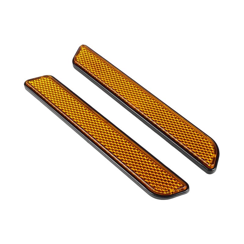 1 Pair Motorcycle Front Fork Reflector Lower Legs Slider Safety Warning Sticker For Harley Soft Tail 833 1200
