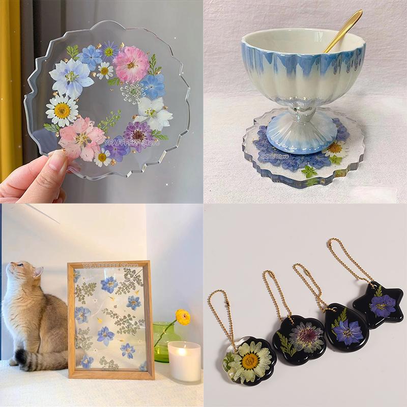 Dried Flowers Real Natural Plant Pressed Flower For Epoxy Resin Filling DIY Keychain Pendant Silicone Mold Jewelry Making Crafts