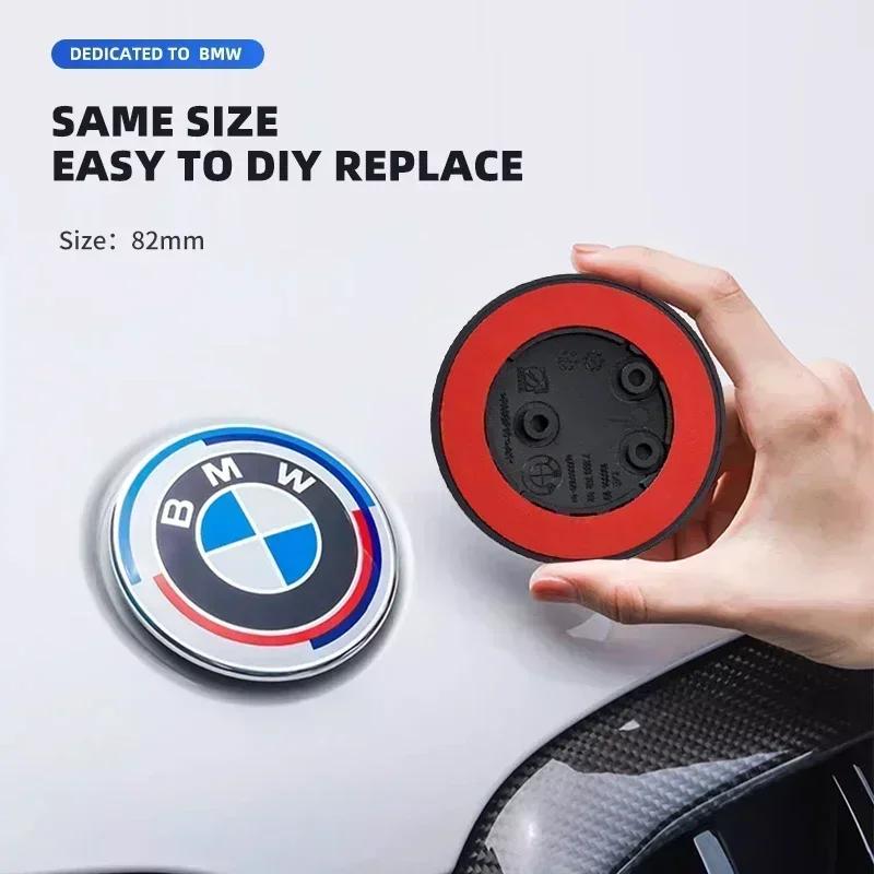 1 pz 82mm Emblema Logo Distintivo Cofano Anteriore Auto per BMW E36 E64 E85 E60 F10 F30 F82 F20 Z4 X3 X5 X6 51767288752 51147057794