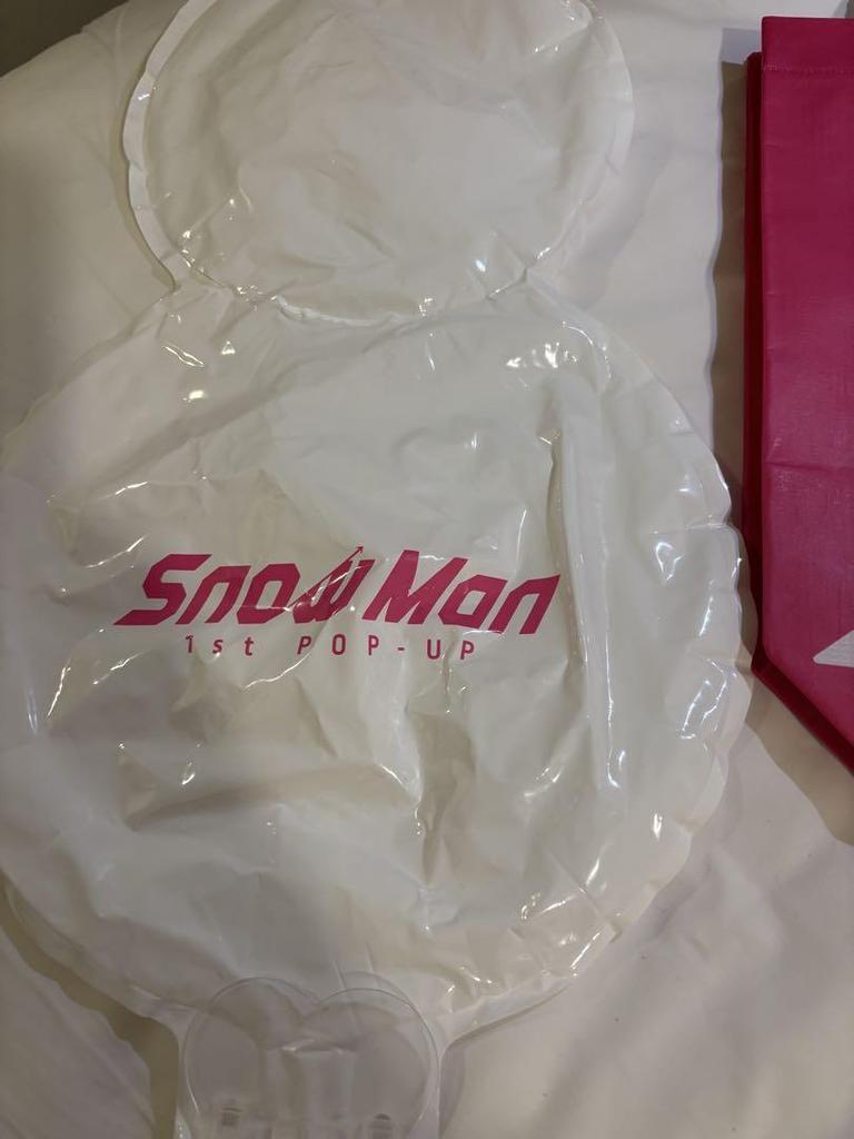 [USED] Snow Man Korea 1st Pop-Up Admission Bonus Bag Medical Certificate Meguro Ren Balloon
