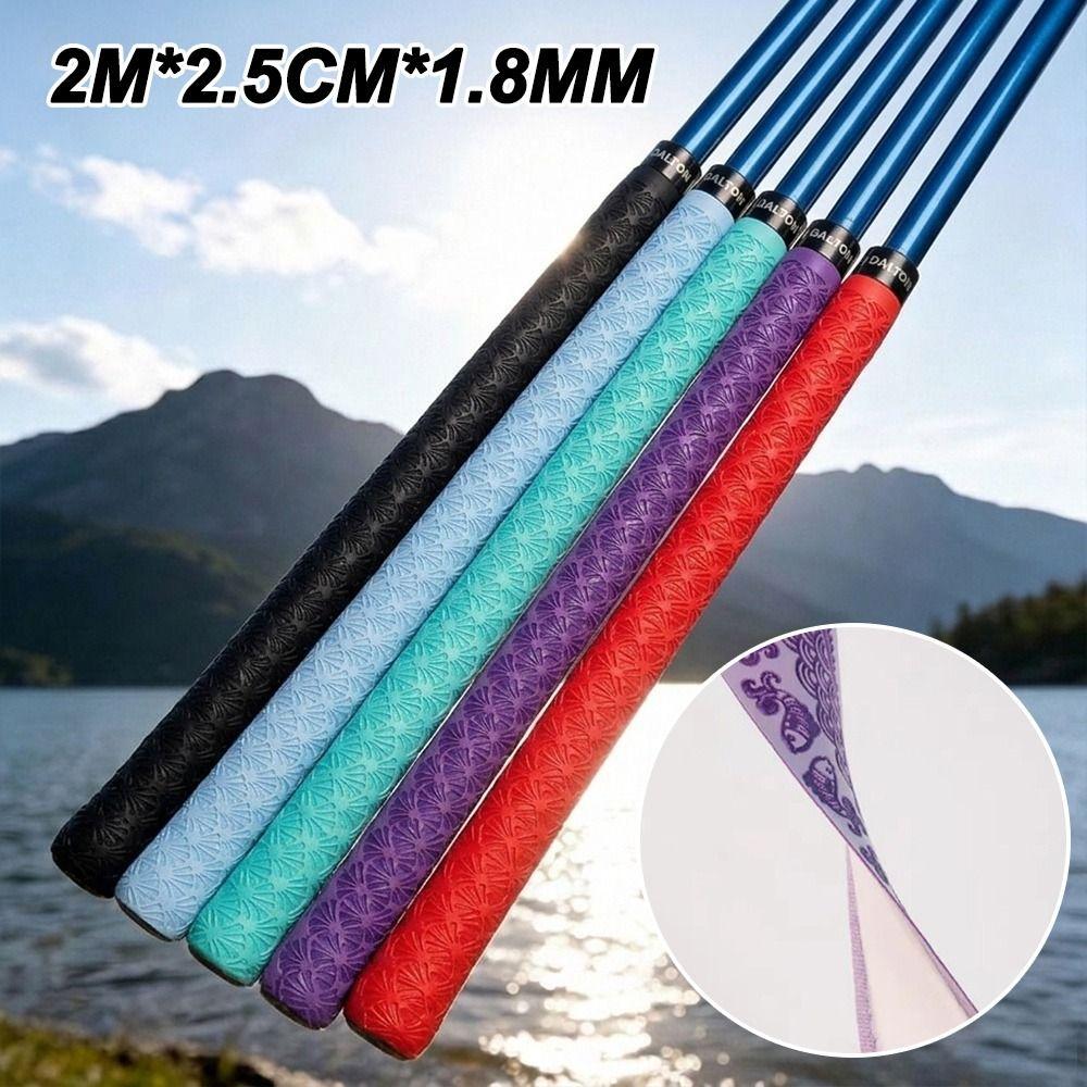 PU Badminton Racket Grips Wrap 2M Fishing Rod Sweatband Badminton Handle Wrap Tape Outdoor Sports