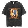 Italian Brainrot Chimpanzini Bananini Vintage Washed T-shirts Banana Monkey Funny Meme T-shirt Casual Geek T Shirts Unisex