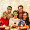6pcs Funny Santa Claus Snowman Glasses Cartoon New Year Decorative Glasses  Adults and Children