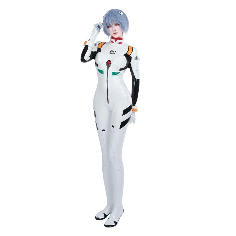 NSPSTT EVA Ayanami Rei Combat Suit Cosplay Costume Ayanami Rei Costume Halloween Carnival Party Women Jumpsuit Outfit Fullset