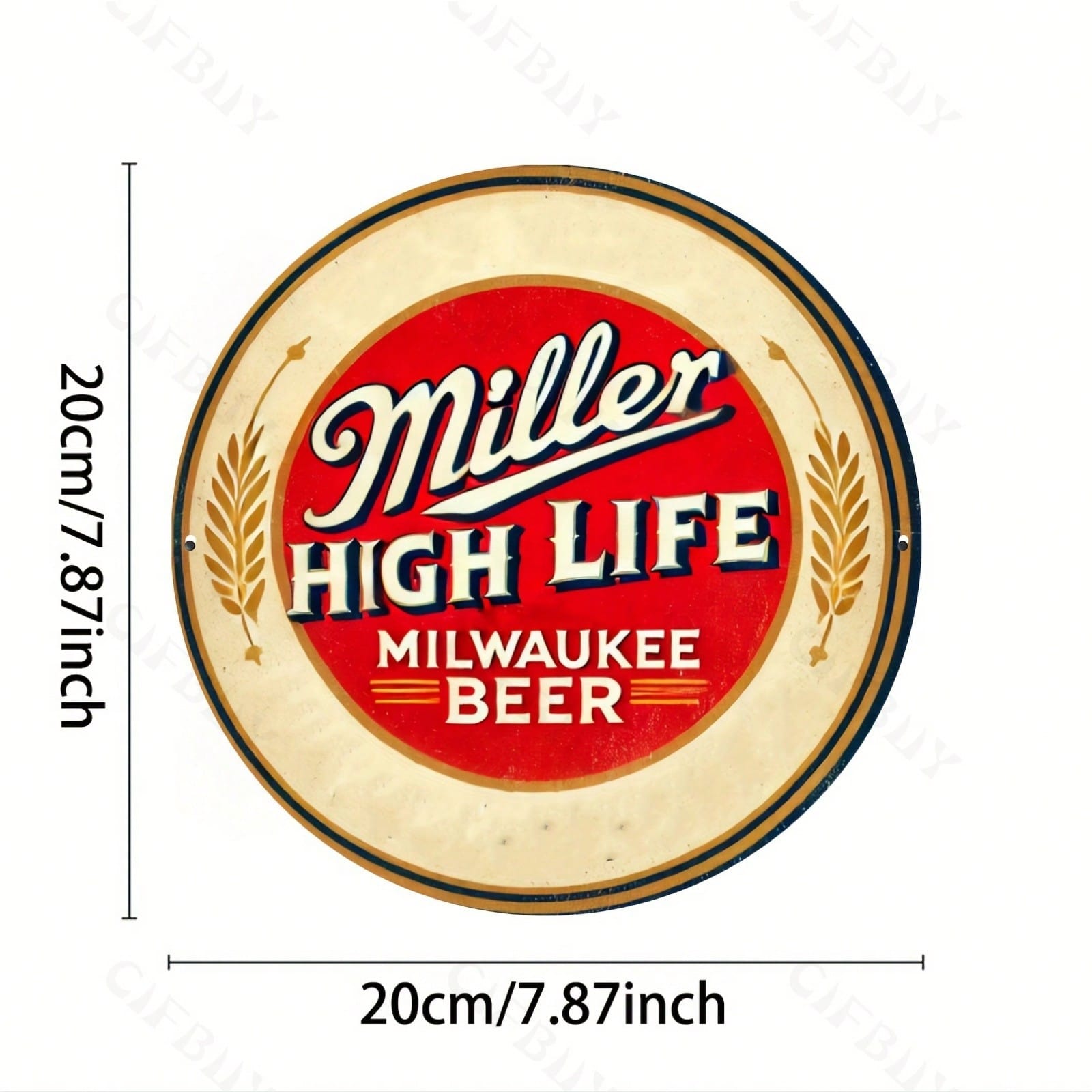 Vintage Beer Metal Tin Sign Retro Wall Art Decor 8x8 Inch разноцветный