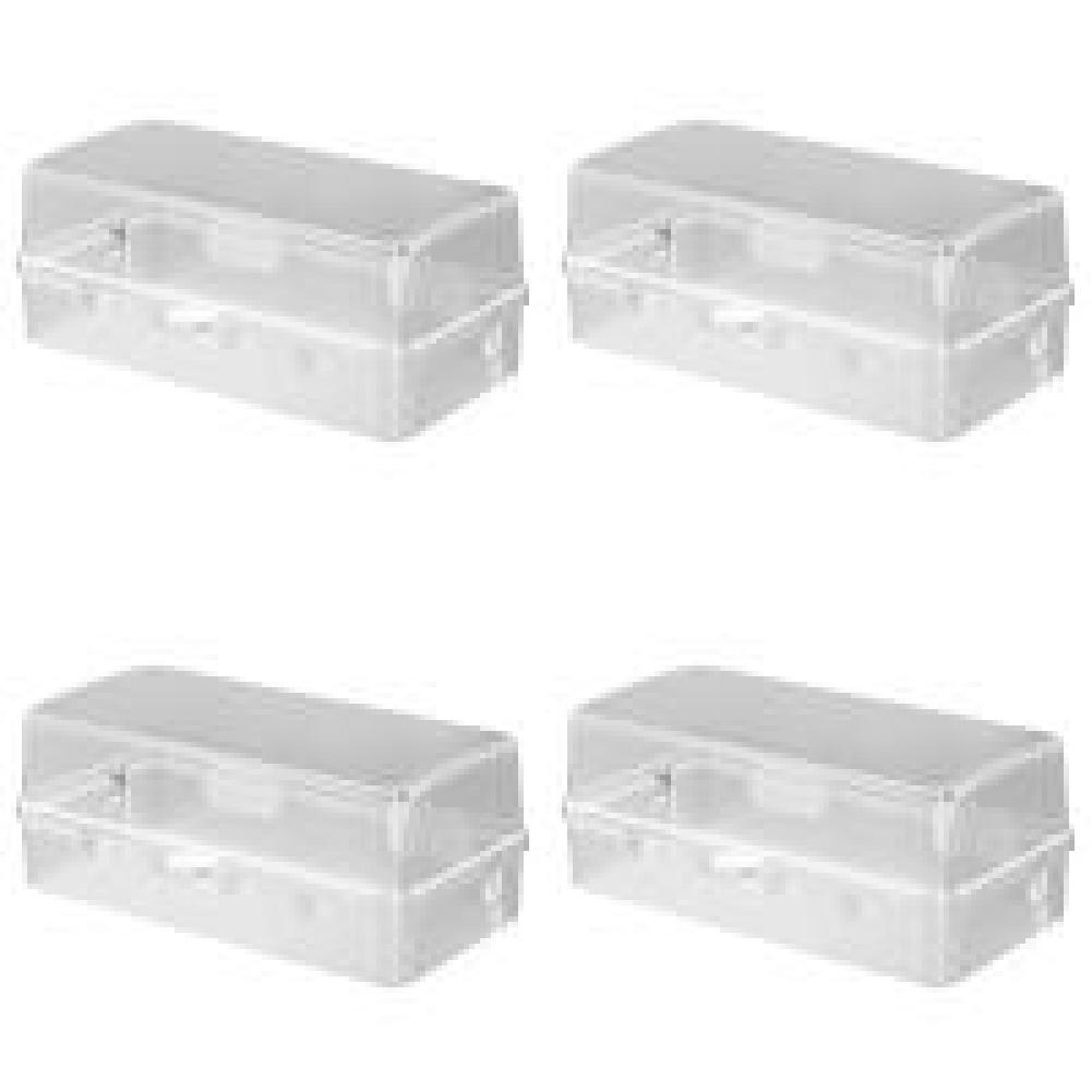 

Waterproof Large Outdoor Electrical Box Weatherproof Protect Outlet Plug (White)