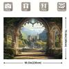 Multi-functional Castle Balcony Background - Perfect for General Occasions Such As Festival Parties and Celebrations