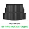 for Toyota RAV4 2026 2027 LHD RHD TPE Car Trunk Mats & Seat Back Quick Clean Non-Slip Bottom All Season Use Accessories