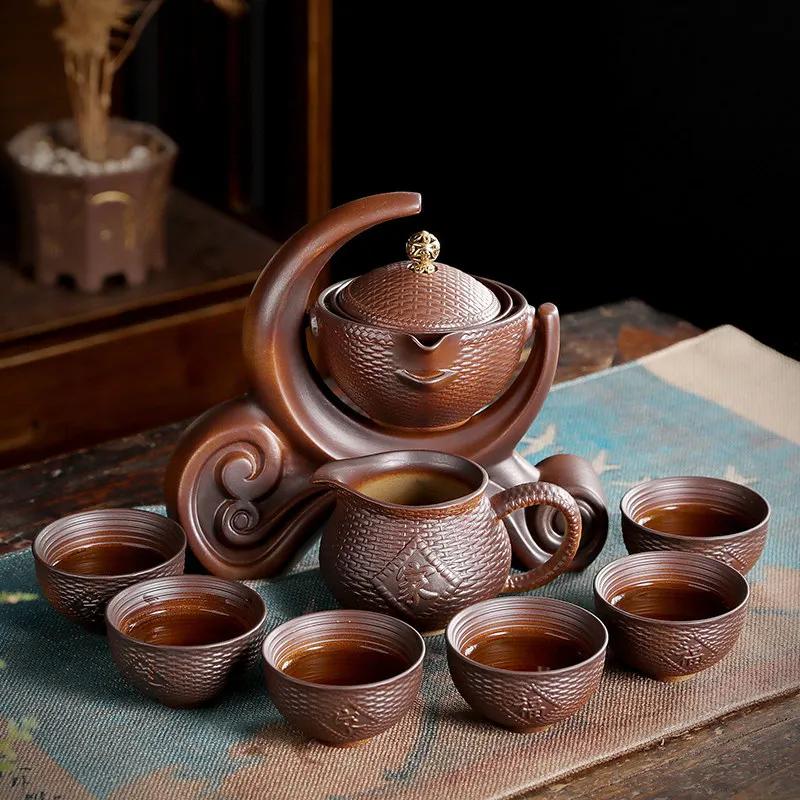 

Luxury Semiautomatic Ceramic Tea Set with Teapot and Cup