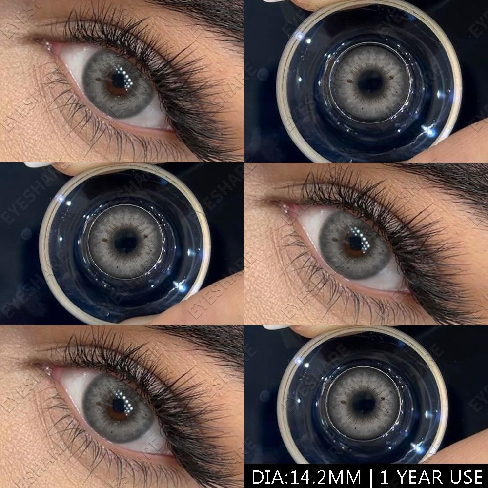 Blaue Linsen, 1 Paar, farbige Pupillen für die Augen, modische Beauty-Linsen, farbige Kontaktlinsen, große Augen, Colorcon-Linsen, jährlicher Gebrauch