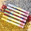 Silver Ribbon Wedding Confetti Cannon - Handheld, Twist-to-Launch, Dazzling Meteor Shower Fireworks Effect