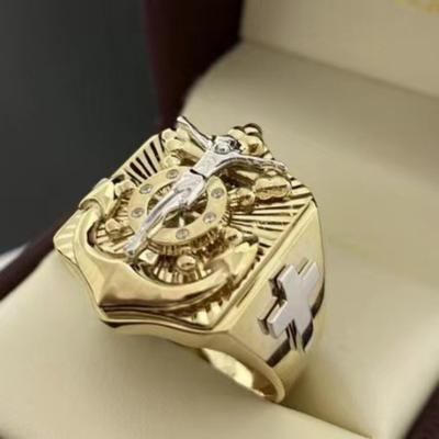 Kreativer modischer Ring im ethnischen Stil, personalisierter literarischer und Retro-Ringschmuck für Herren