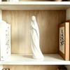 Estatua de la Virgen María Orante Impresa en 3D Escultura Minimalista de la Virgen María para Escritorio Decoración de Estante para el Hogar