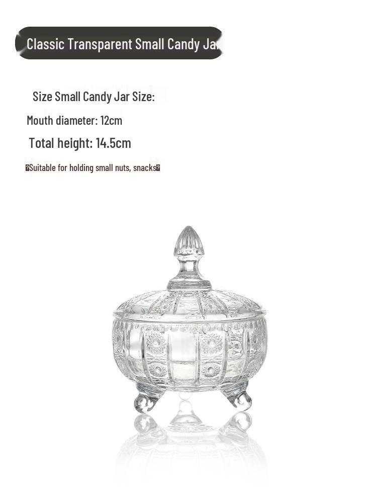 Luxury Crystal Three-Tier Fruit Bowl for Living Room