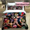 3D Fashion Rapper Anuel AA Bedding Set Printed Single Comforter Quilt Bed Cover Duvet Cover Pillow Case 3 Pieces Kids Adult Size