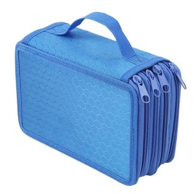 Color Pencil Case 72 Slots Pencil Organizer Oxford Cloth Student Stationery Pencil Bag Large Capacity Storage