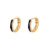 Women’s Versatile Zirconia Earrings - Black, Round, Square, Ins Style