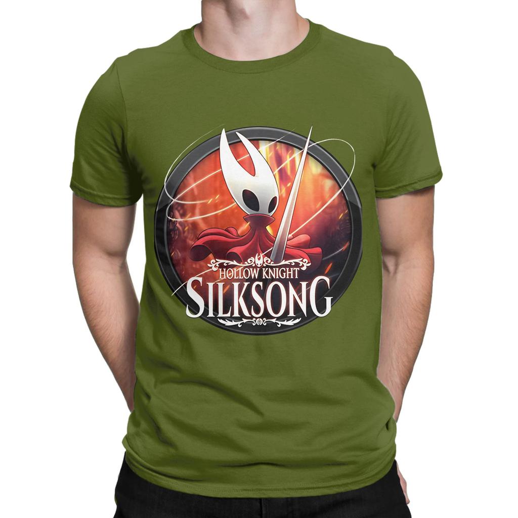 Hollow Knight Silksong orange Funny Graphic 100 Cotton TShirt Hollow Knight Silksong Tops Tees For Unisex