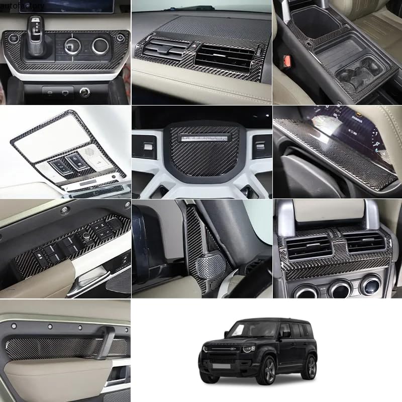 Applicable To Land Rover Defender 90 110 2020-2024 Soft Carbon