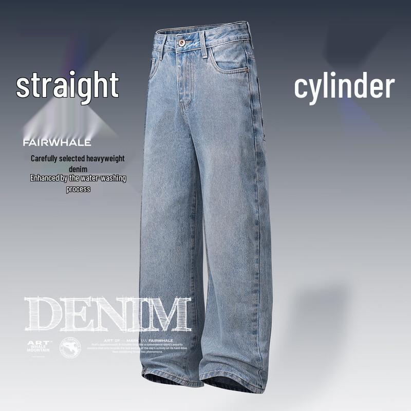 MARK FAIRWHALE Men s Loose Straight-Fit Jeans 28