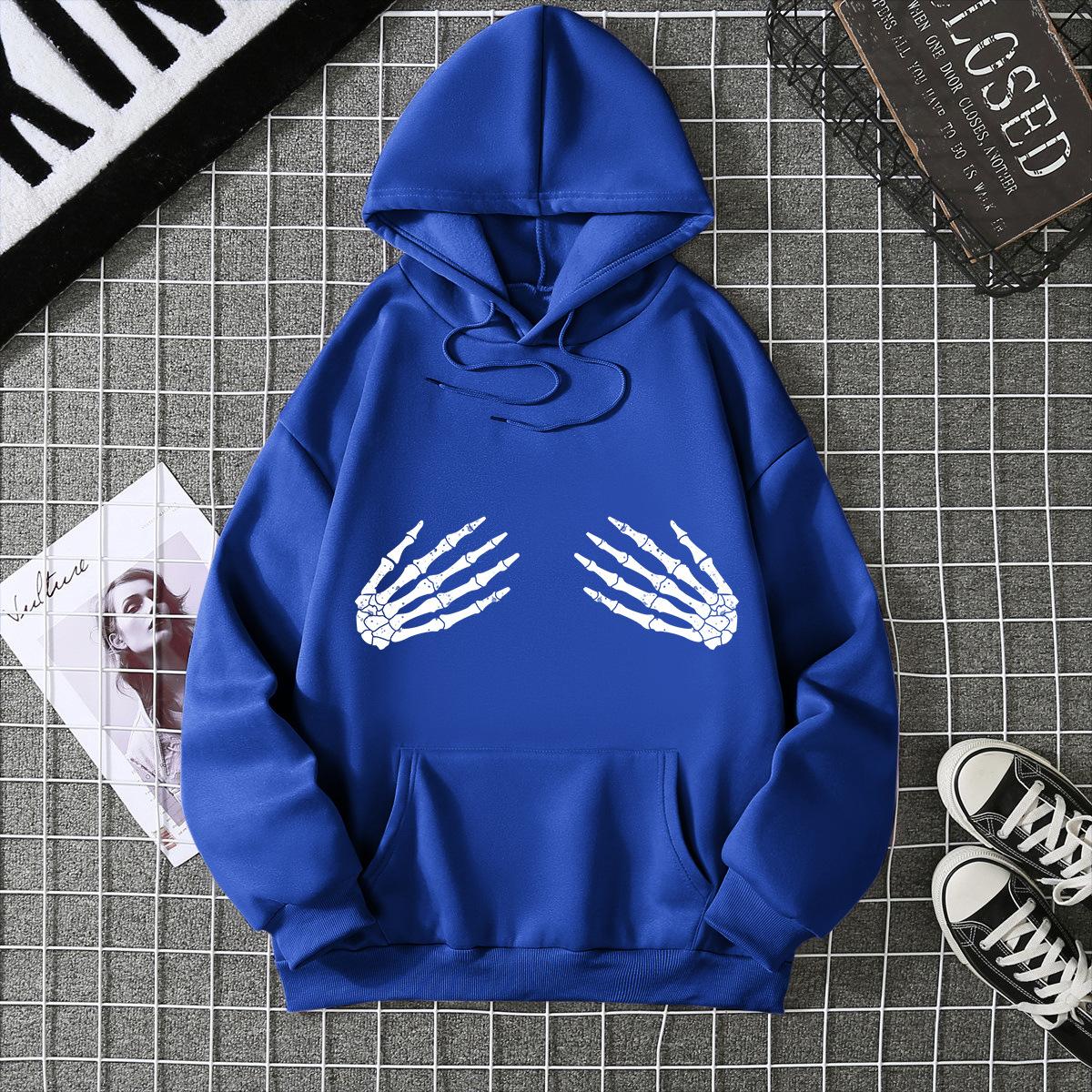 

Осенне-зимний флисовый свитер женский свободный повседневный с длинным рукавом и капюшоном cec куртка тренд ins 5xl