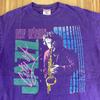 New Orleans City of Jazz Mens Large Purple Sax Vintage 90s Destination Shirt