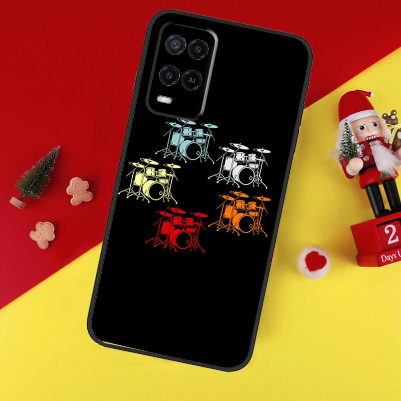 Drum Drummer Music DJ Case For Oppo A78 A98 A18 A38 A58 A5 A6 Pro A54 A74 A94 A17 A57 A80 A60 A40 A96 A76 A16 A15