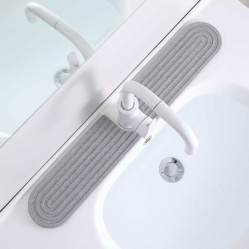 Küchenspülbecken-Schutzmatte Diatomeen-Schnelltrocknungsmatte für Küchenarbeitsplatte, Super saugfähig, Verhindert Feuchtigkeitsansammlung